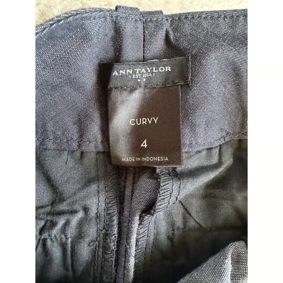 Ann Taylor Curvy size 4 Denim Look Dress Pants - Picture 3 of 4